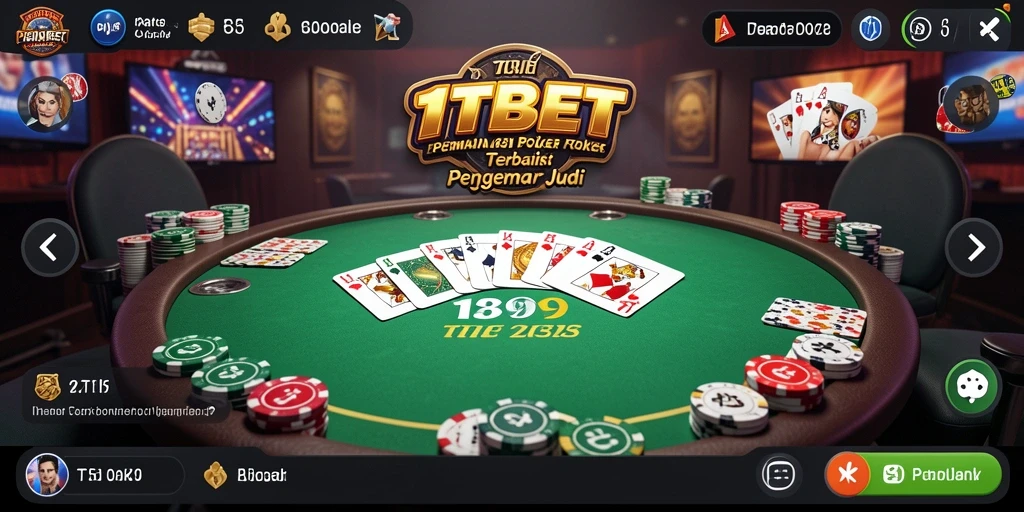 Gambar tampilan gameplay Poker yang mendebarkan di 11TBET.