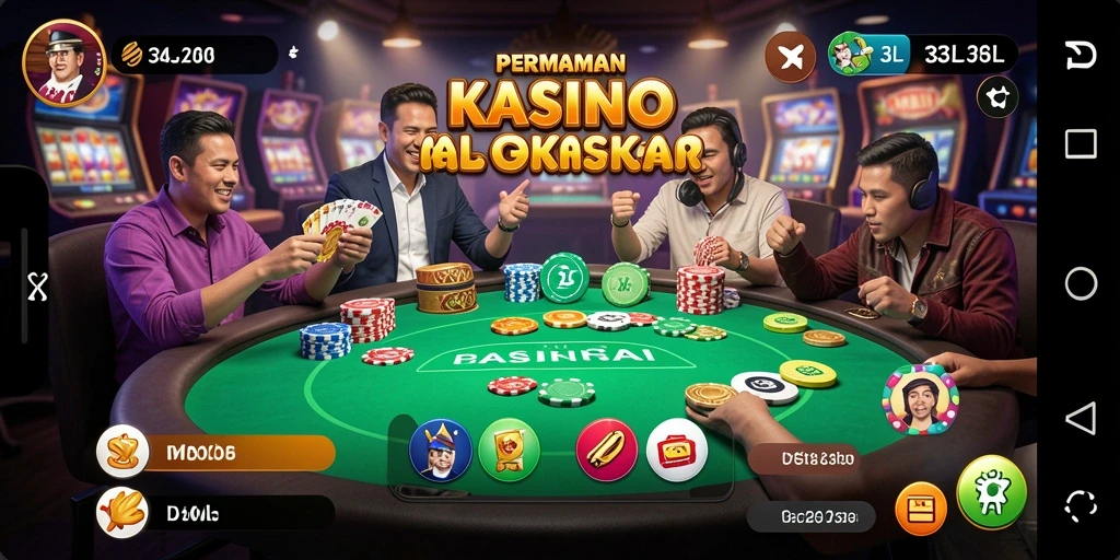 Screenshot utama 33L menampilkan permainan Kasino yang menarik.