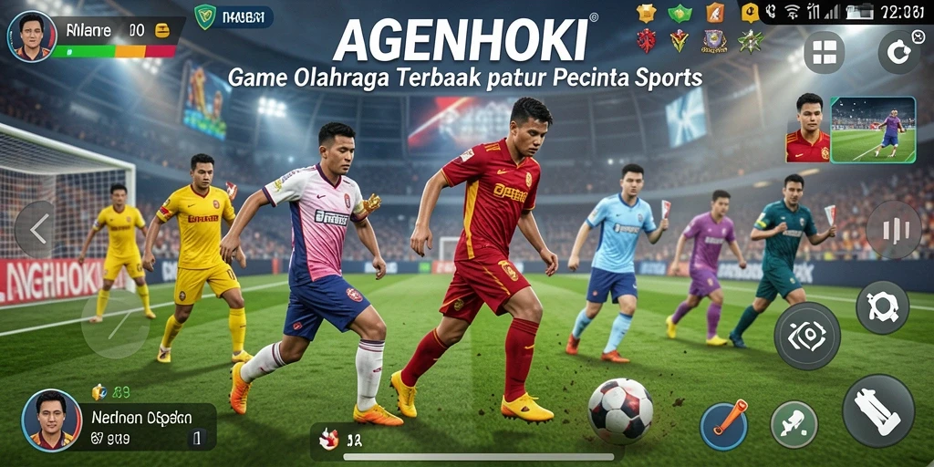 Tampilan gameplay seru AGENHOKI yang penuh aksi.