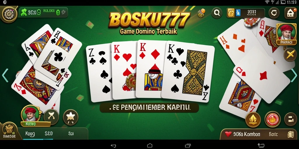 Tangkapan layar utama BOSKU777 menampilkan gameplay seru Domino.