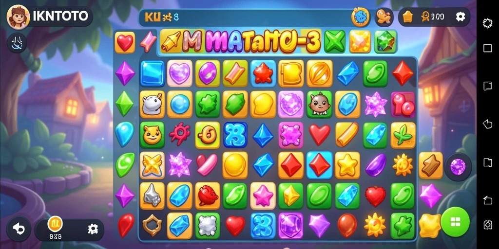Gameplay seru IKNTOTO dengan tantangan mencocokkan objek.