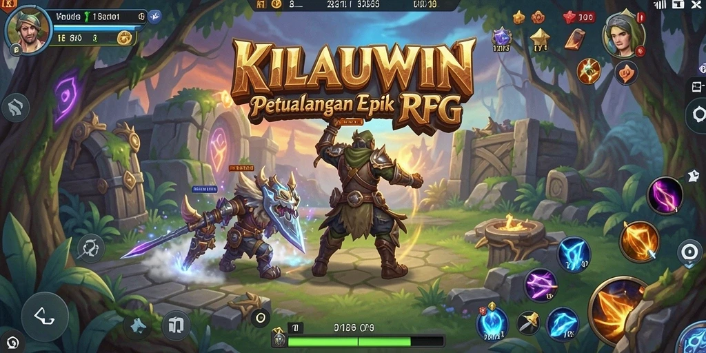 Tampilan gameplay KILAUWIN yang penuh aksi dan petualangan.