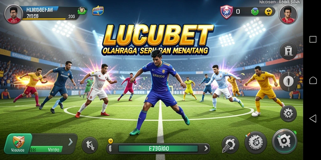 Tampilan gameplay seru di LUCUBET dengan berbagai pilihan olahraga.