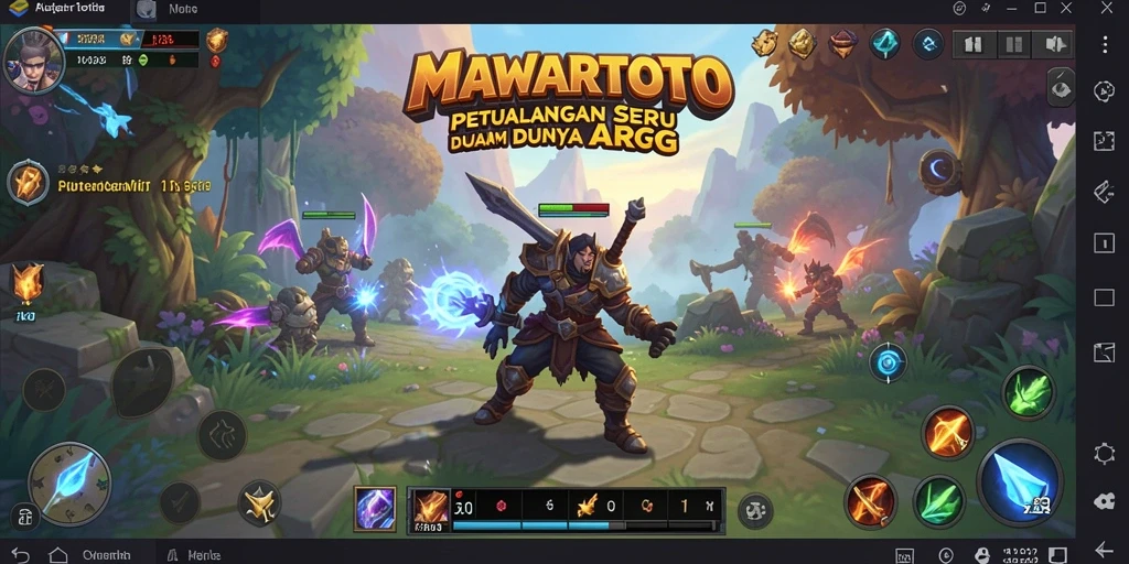 Gameplay seru MAWARTOTO dengan karakter yang beraksi.
