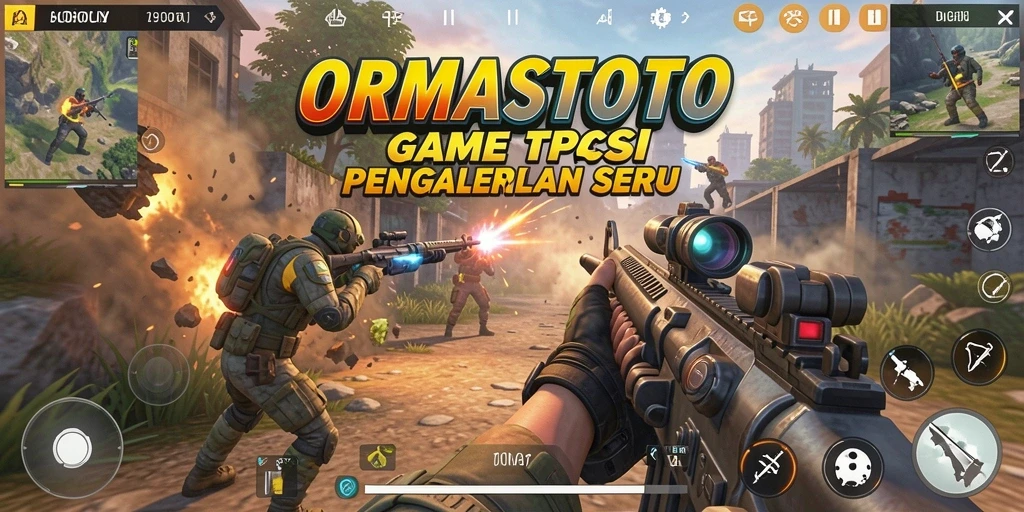 Screenshot gameplay menunjukkan aksi pertempuran mendebarkan di ORMASTOTO.