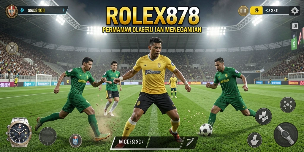 Tampilan gameplay yang menegangkan dan penuh aksi dalam ROLEX878.