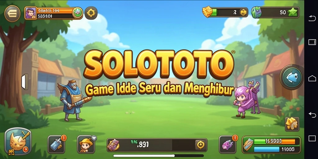 Tampilan gameplay menarik dan santai di SOLOTOTO.