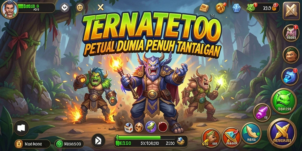Tangkapan layar gameplay TERNATETOTO menunjukkan aksi eksplorasi yang mendebarkan.